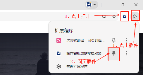 打开插件